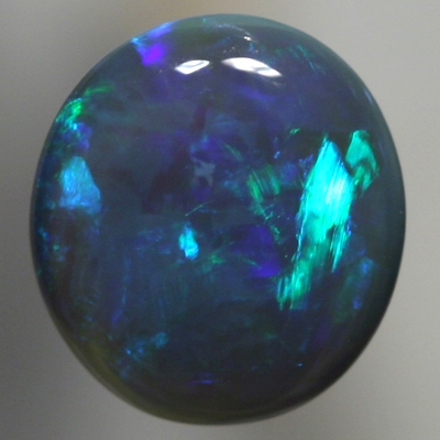 SOLID BLACK OPAL Rich greens and blues over dark purple